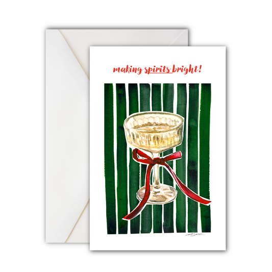 Cocktail Holiday Card Set of 10