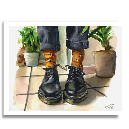 'Docs and Plants' Print