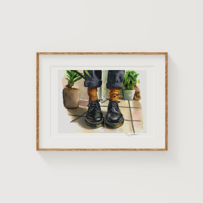 'Docs and Plants' Print