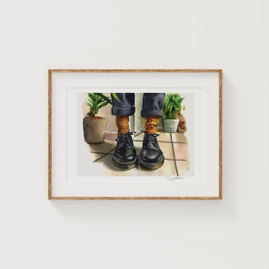 'Docs and Plants' Print