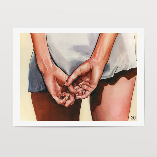 'Restless Hands' Print