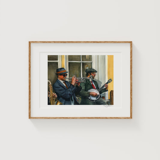 'Streetside Jazz' Print