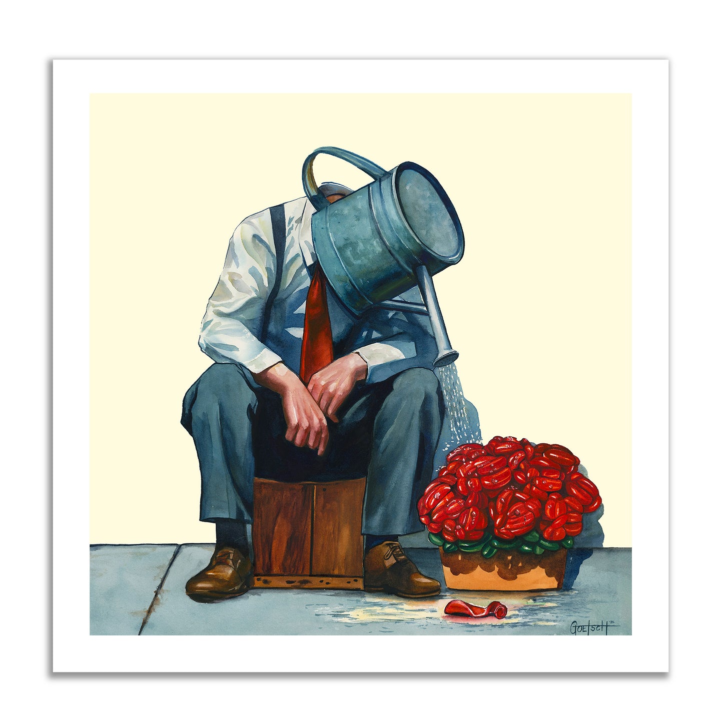 'Watering What Won't Grow' Original