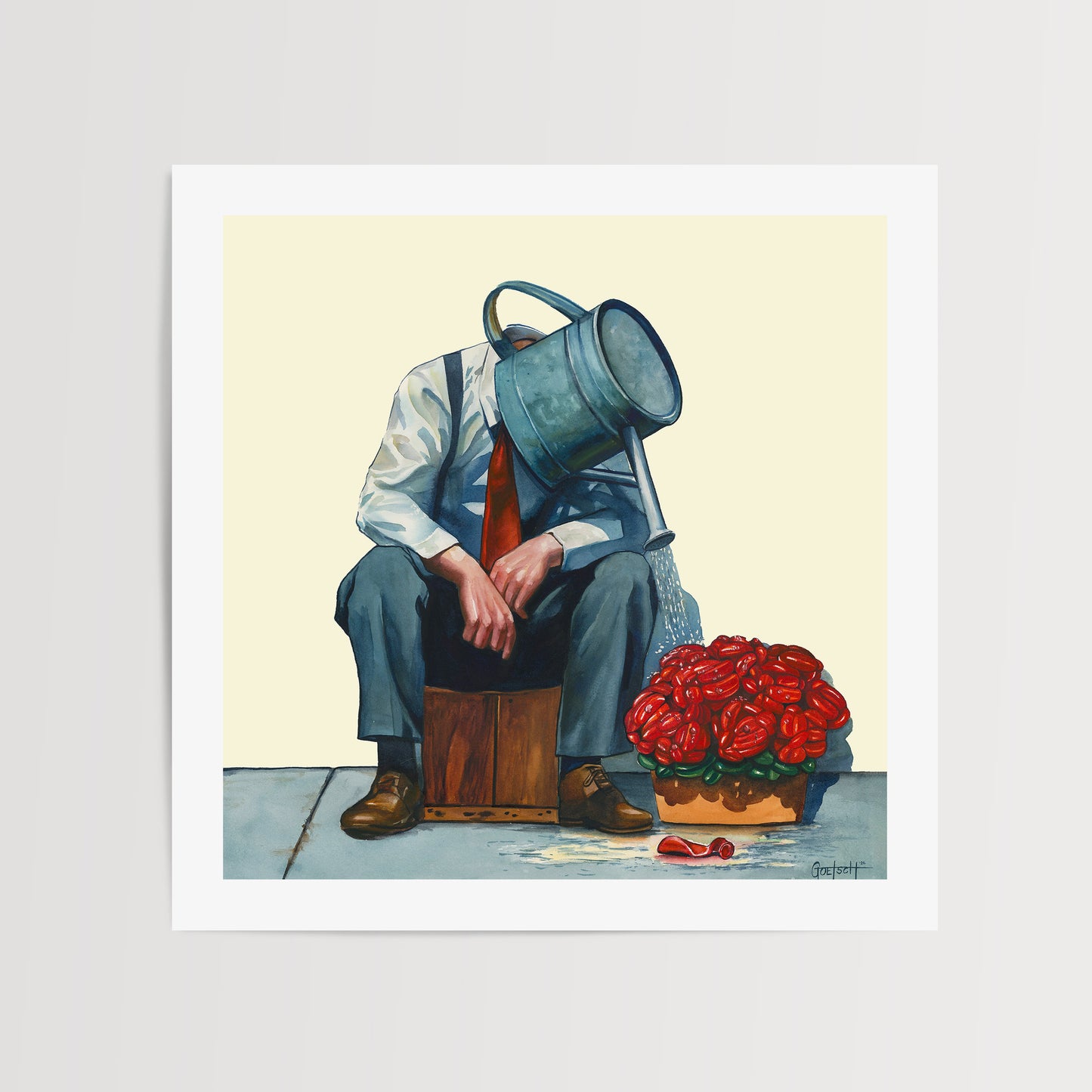 'Watering What Won't Grow' Print
